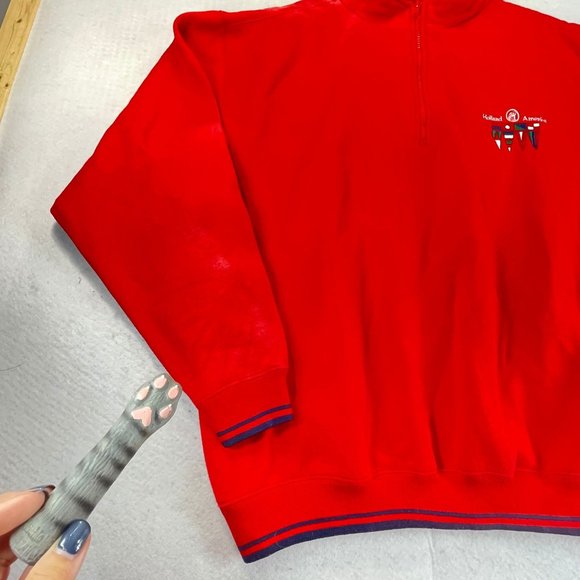 Vintage HOLLAND AMERICAN Cruise Line Unisex L Embroidered Nautical Sweatshirt - Picture 9 of 13